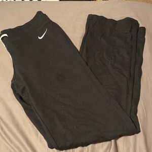 Black Nike flare sweatpants women